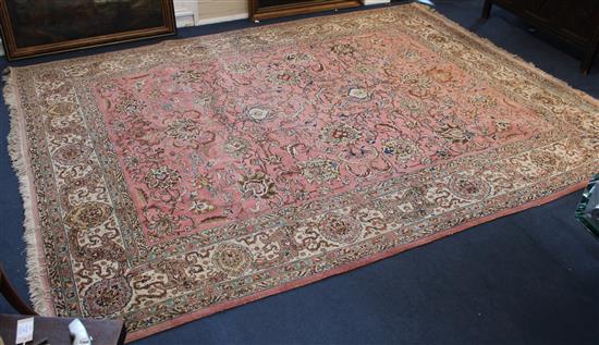 Tabriz carpet, 11ft 6in by 8ft 9in(-)